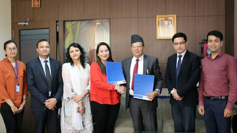 सानिमा लाईफ इन्स्योरेन्स र मेगा बैंक बीच बैंकास्योरेन्स सम्झौता