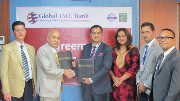 नेशनल लाइफ इन्स्योरेन्स र ग्लोबल आईएमई बैंक बीच बैंकास्योरेन्स सम्झौता