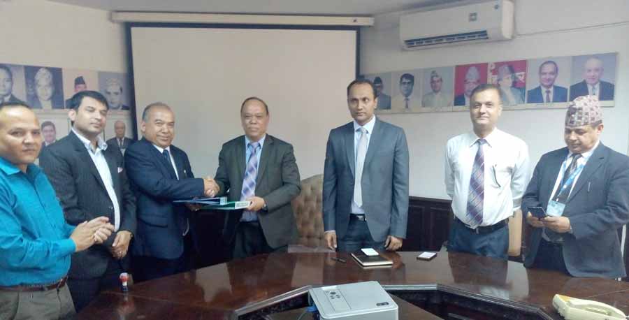 नेको इन्स्योरेन्स र राष्ट्रिय वाणिज्य बैंकबीच बैंकास्योरेन्स सम्झौता