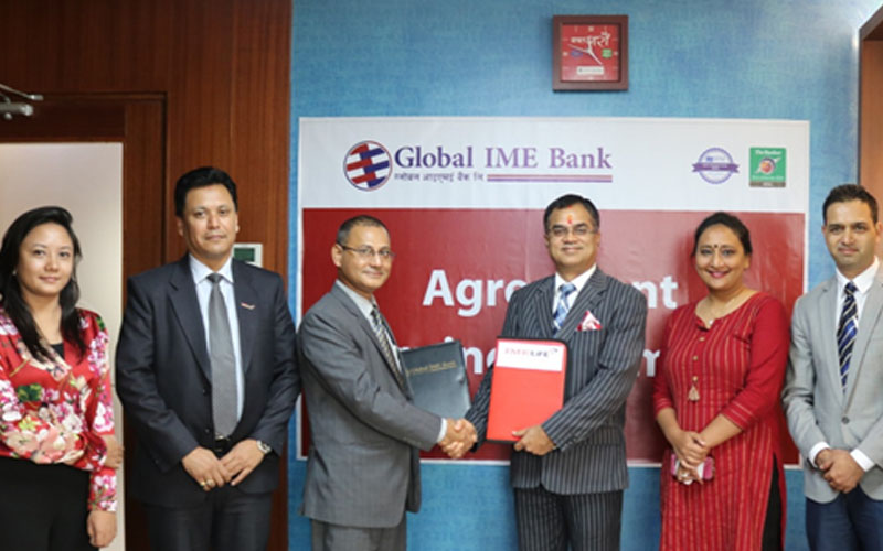 ग्लोबल आईएमई बैंक र आइएमई लाइफ इन्स्योरेन्सबीच सम्झौता