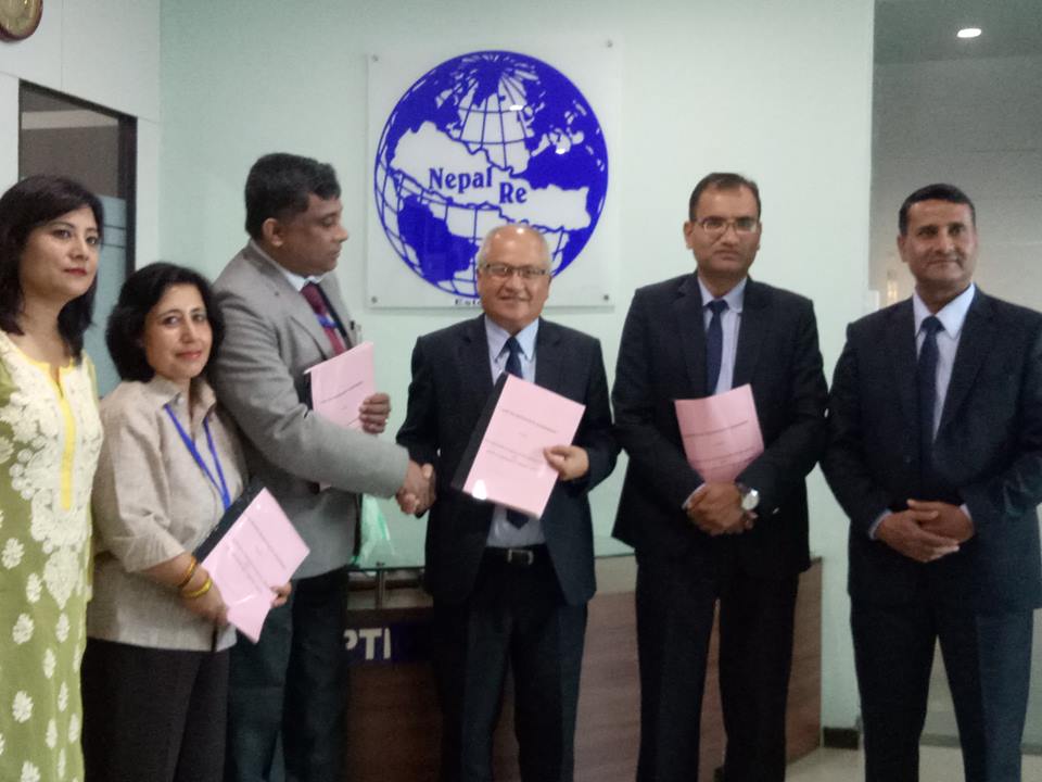 एलआईसीले नेपाल पुर्नबीमासँग गर्यो शतप्रतिशत पुर्नबीमा सम्झौता
