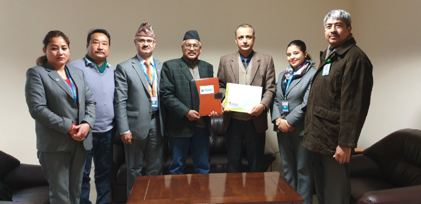 ज्योति विकास बैंक र चिरायु नेसनल हस्पिटल बीच सम्झौता