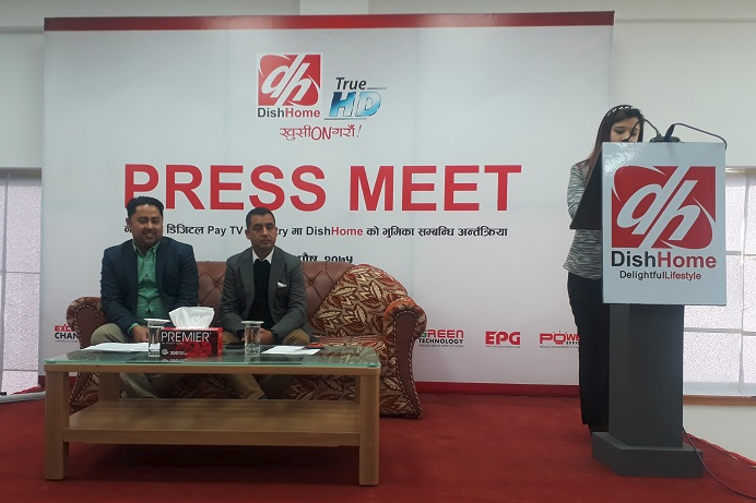 स्याटेललाईट मार्फत गाँउ–गाँउ सम्म इन्टरनेट सुविधा  पुर्याउँदै डिसहोम