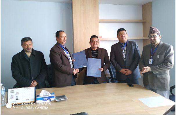 अजोड इन्स्योरेन्स र धनगडी क्रिकेट एकेडेमी बीच इन्स्योरेन्स सम्झौता, अफिसियल व्यवश्थापक र दर्शकहरुको बीमा