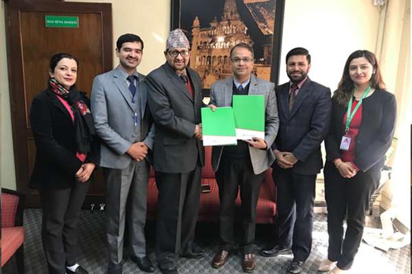 अजोड इन्स्योरेन्स र नबिल बैंक बीच बीमा सेवा सम्झौता