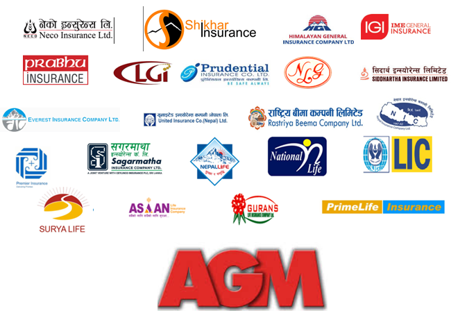 अझै चार बीमा कम्पनीको आर्थिक वर्ष ७३/७४ कै वार्षिक साधारण सभा गर्न बाँकी, कसले कहिले गरे साधारण सभा ?
