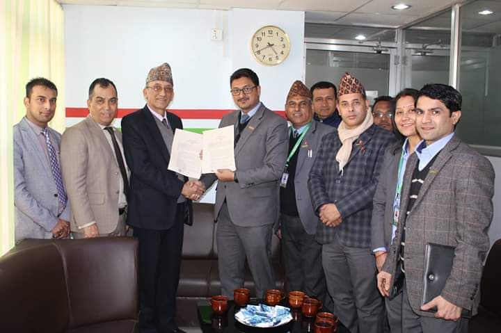 लुम्बिनी जनरल इन्स्योरेन्स र राष्ट्रिय सहकारी बैंक बीच बीमा सेवा सम्झौता