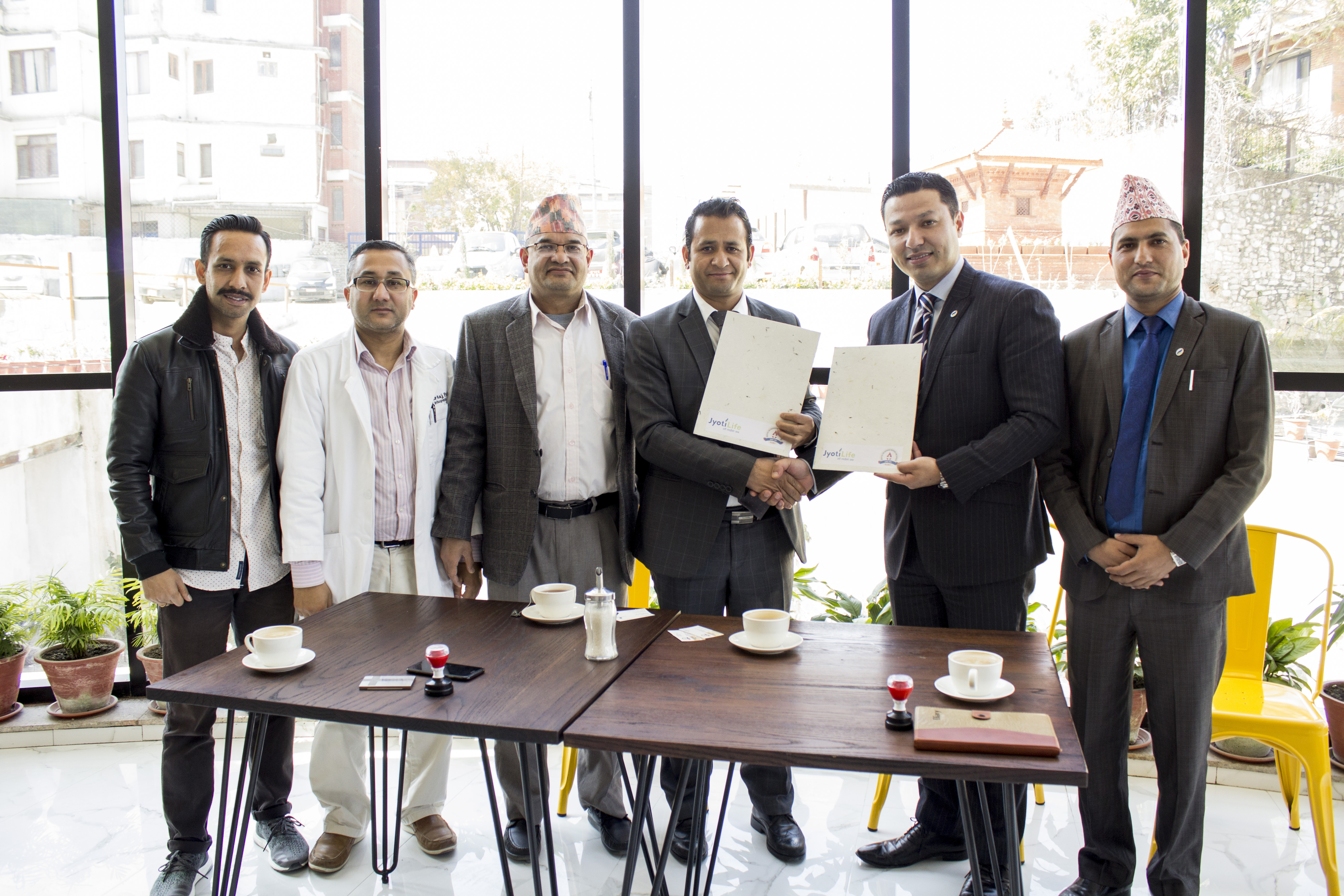 ज्योति लाईफ इन्स्योरेन्स र ह्याम्स अस्पताल बीच स्वास्थ्य सेवा सम्झौता