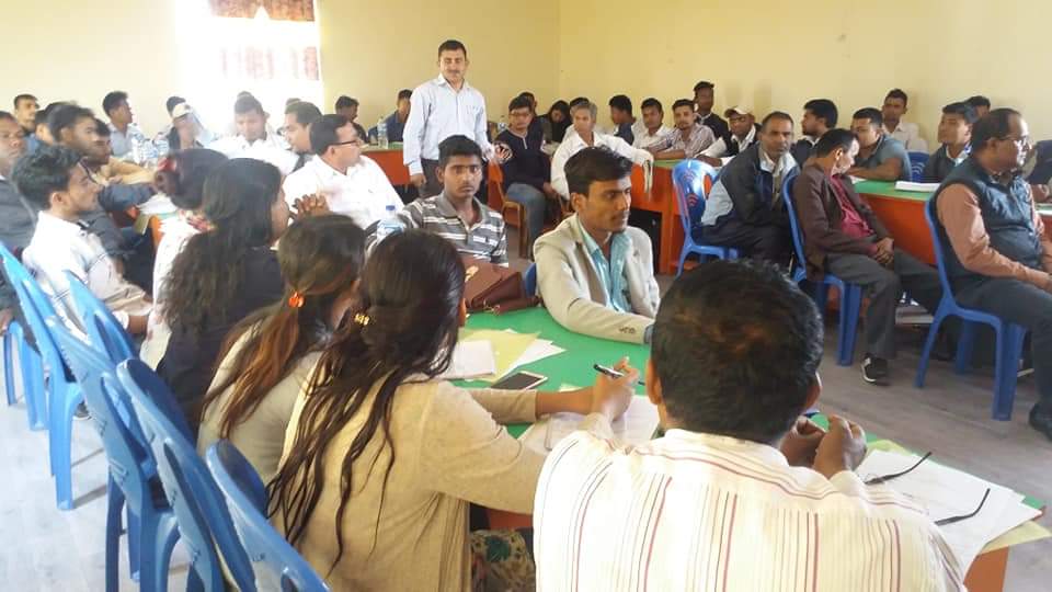 अजोड इन्स्योरेन्सको रौतहटको चन्द्रपुरमा बाली तथा पशुपंक्षी सम्बन्धी बीमा अभिकर्ताको आधारभूत तालिम सम्पन्न