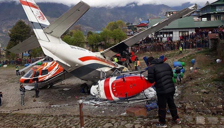 लुक्लामा भएको बीमान र हेलिकप्टर दुर्घटनाबाट बीमा कम्पनीमा करिब ६० करोडको दाबी
