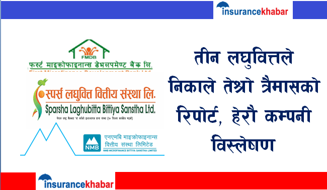 तीन लघुवित्तले निकाले तेश्रो त्रैमासको रिपोर्ट, हेरौ  कम्पनी विस्लेषण