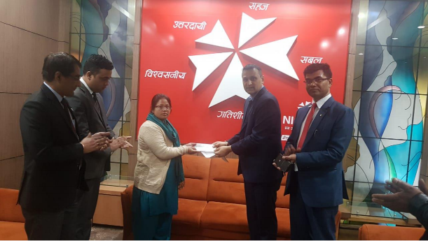 ज्योति लाईफद्वारा मृत्यु दावी रकम हस्तान्तरण