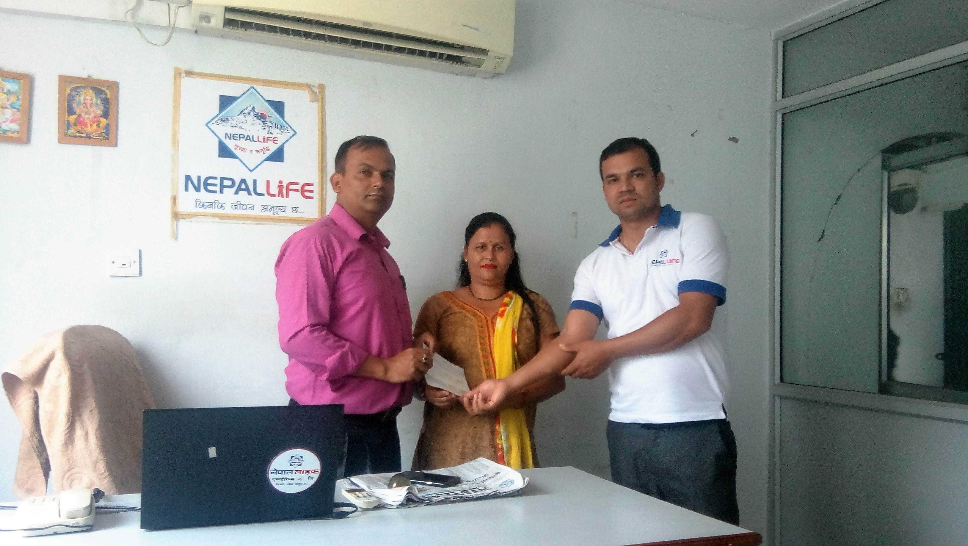 नेपाल लाईफ इन्स्यारेन्सद्धारा मृत्यु दाबी भुक्तानी