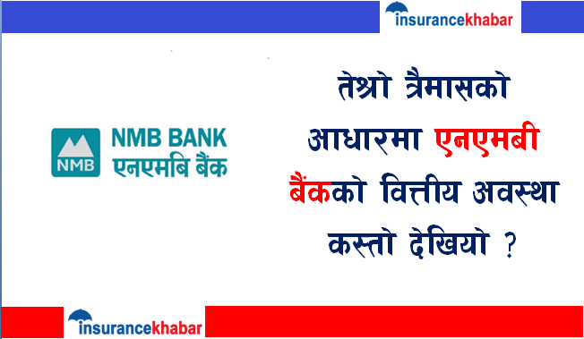 तेश्रो त्रैमासको आधारमा एनएमबी बैंक कस्तो देखियो ? हेरौँ  कम्पनी विस्लेषण