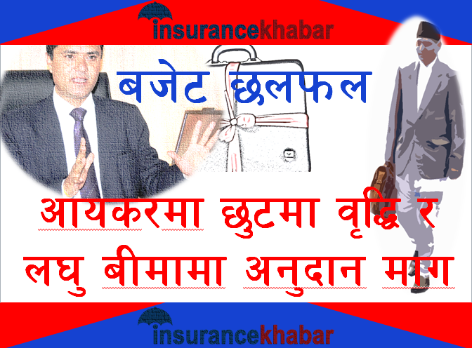 बजेटमा लघुबीमाको लागि ७५ प्रतिशत अनुदान र आयकरमा कर छुटको दायरा ५० हजार पुर्याउन बीमा समितिको माग