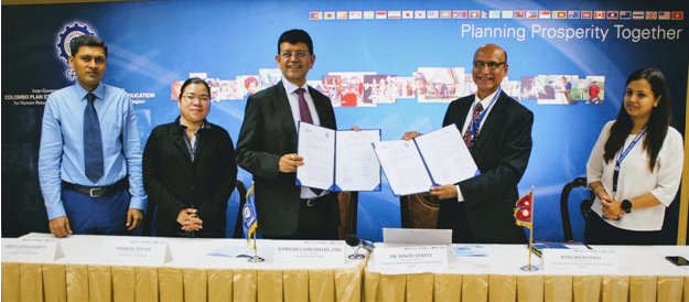 विएफआइएन र सीपिएससीबीच नेपालको वित्तीय क्षेत्रका कर्मचारीहरुलाई क्षमता अभिबृद्धि गर्ने सम्बन्धि सम्झौता