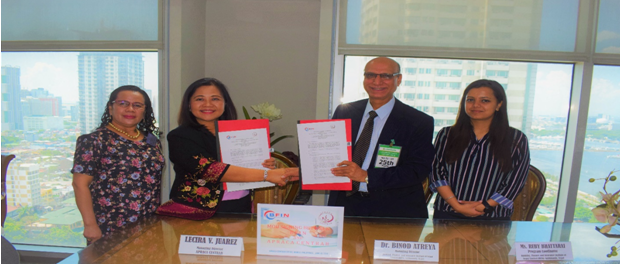 बीएफआइएन र एपीआरएसीए सीइएनटीआरएबीबीच वित्तीय क्षेत्रका कर्मचारीहरुको क्षमता अभिबृद्धि गर्ने सम्बन्धि सम्झौता