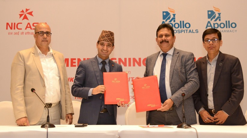 एनआइसी एशियाका ग्राहकले भारतको एपोलो हस्पिटलमा उपचार गराउँदा १५ % छुट पाउने