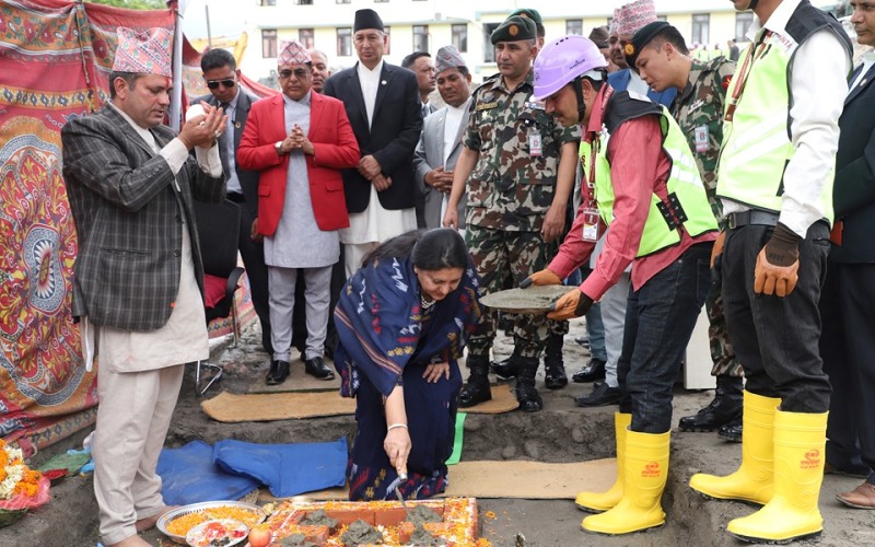 नेपाल राष्ट्र बैंकको नयाँ भवन शिलान्यास, २ अर्ब ८ करोड लागतमा बन्दै