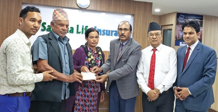 सानिमा लाइफद्वारा मृत्यु दाबी भुक्तानी