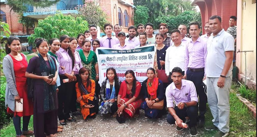 चौतारी लघुवित्तले दियो ११ वटा शाखाका कर्मचारीलाई फिल्ड व्यवस्थापन तालिम