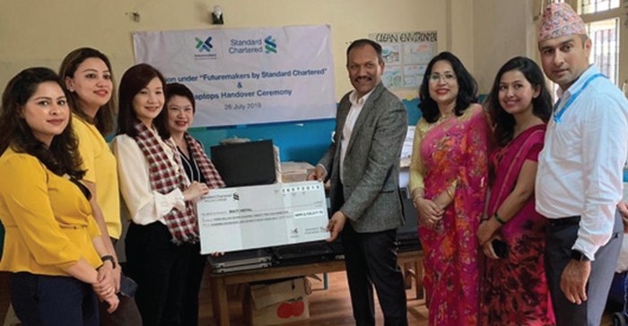 स्ट्यान्डर्ड चार्टर्ड बैंकद्धारा माइती नेपाललाई सहयोग