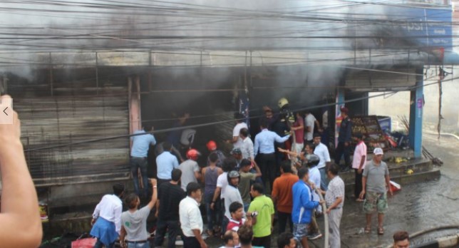 पोखरामा भिषण आगोलागी, करोडमाथि बीमा दावी पर्ने