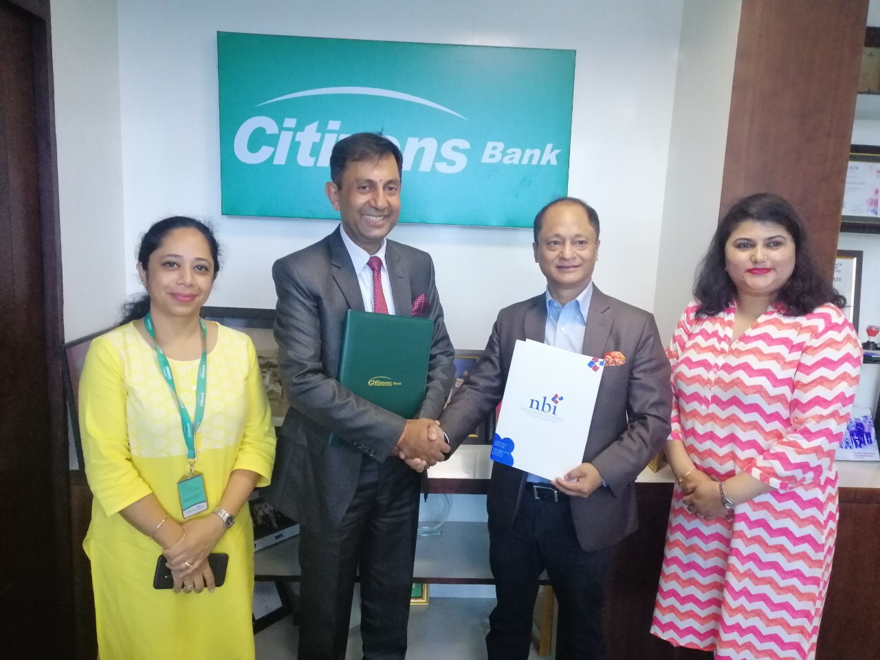सिटिजन्स बैंक र एनबिआईबीच सम्झौता