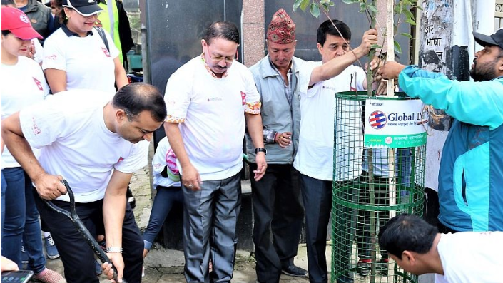 ग्लोबल आइएमई बैंकद्धारा वृक्षारोपण कार्यक्रम सम्पन्न