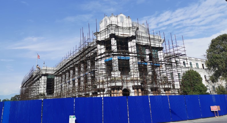 सिंहदरबारको पश्चिम मोहडाको प्रबलीकरण सुरु