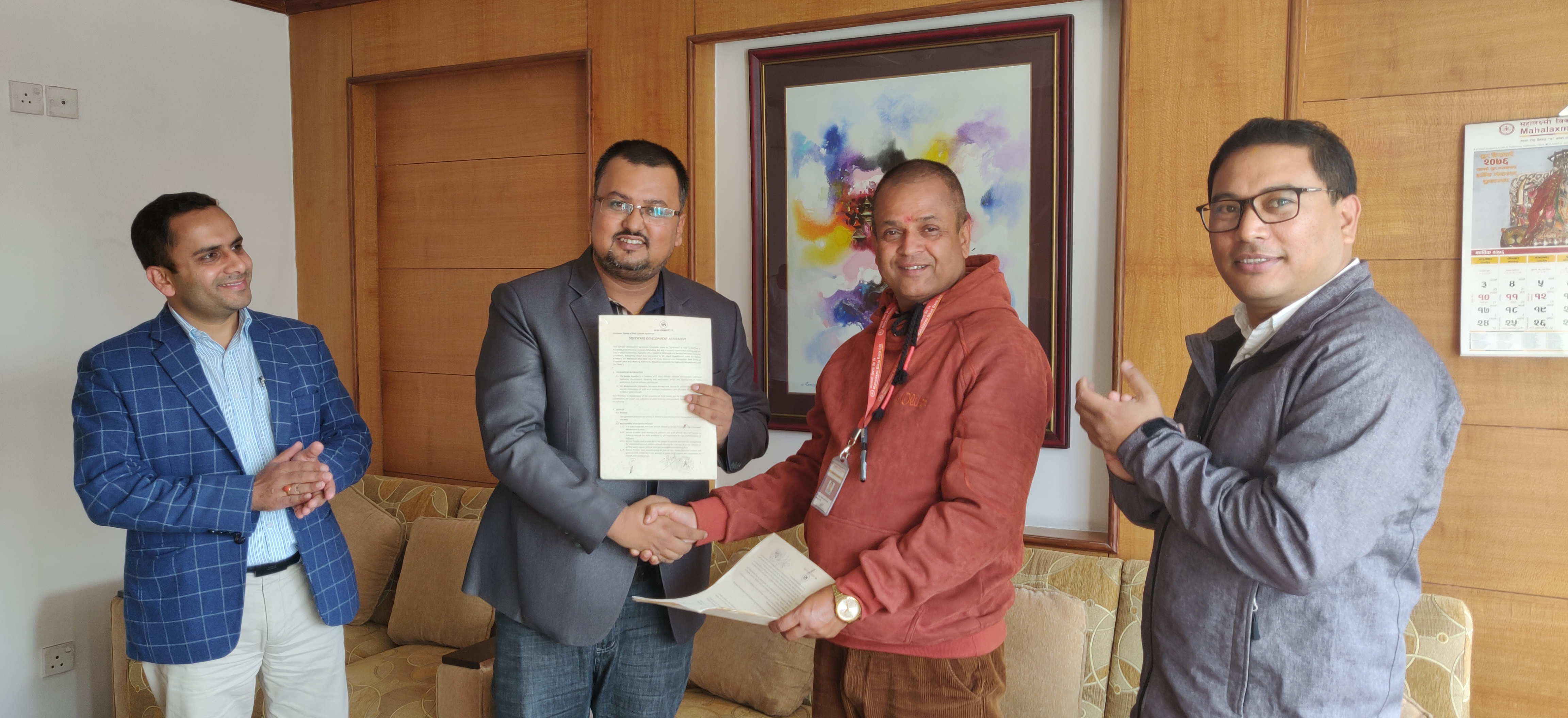 महालक्ष्मी विकास बैंक र एसबी सोलुसन्सबीच सम्झौता