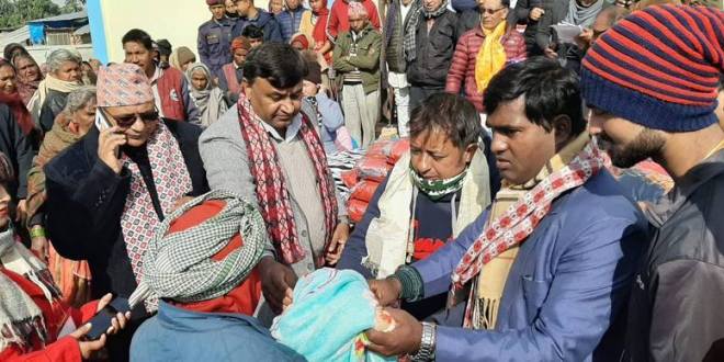 मेगा बैंकद्धारा लुम्बिनी क्षेत्रको मुसहर र नेटुवा बस्तीमा सहयोग