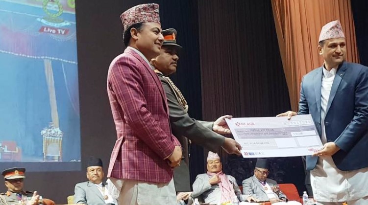 एनआईसी एशिया बैंकद्धारा खेलाडीलाई सहयोग