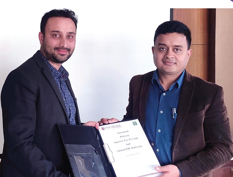 ग्लोबल आईएमई बैंक र खल्ती डिजिटल वालेटबीच सम्झौता