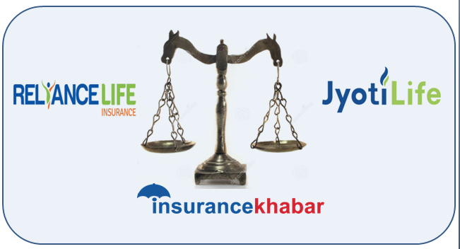 ज्योति लाइफ र रिलायन्स लाइफ इन्स्योरेन्सलाई दाँजेर हेर्दा, कुन कम्पनी छ अघि ?