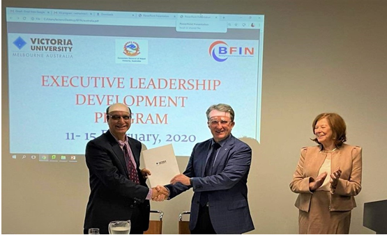 बिएफआइएन र भिक्टोरिया युनिभर्सिटिबिच सम्झौता