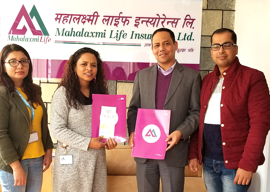 महालक्ष्मी र टेस्लाबीच सम्झौता, बीमितले सुविधा पाउने