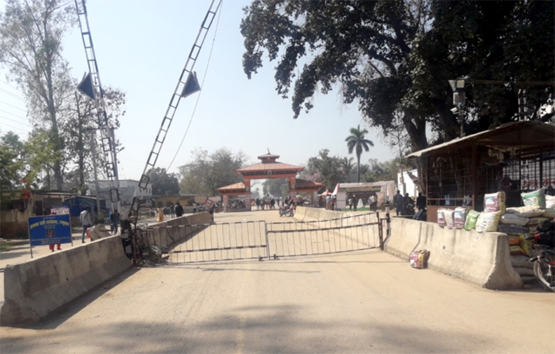 कोरोनाको त्रासपछि भारततर्फको जमुनाहा सीमा नाका बन्द