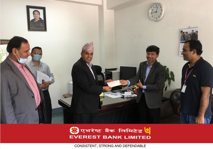 एभरेष्ट बैंकद्वारा कोरोना उपचार कोषमा एक करोड रुपैयाँ सहयोग