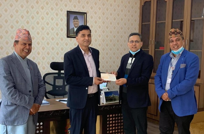 हिमालय एयरलाइन्सद्धारा कोरोना कोषमा १ करोड सहयोग