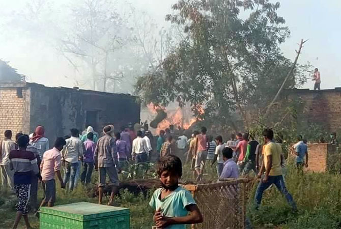 कपिलबस्तुमा भिषण आगोलागी, २५ घर जले