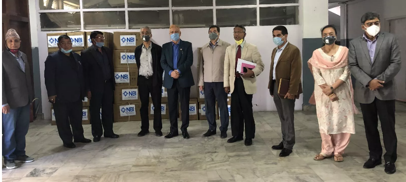 एनबिआईद्धारा सरकारलाई ३० लाख बराबरको एक हजार पीपीई हस्तान्तरण