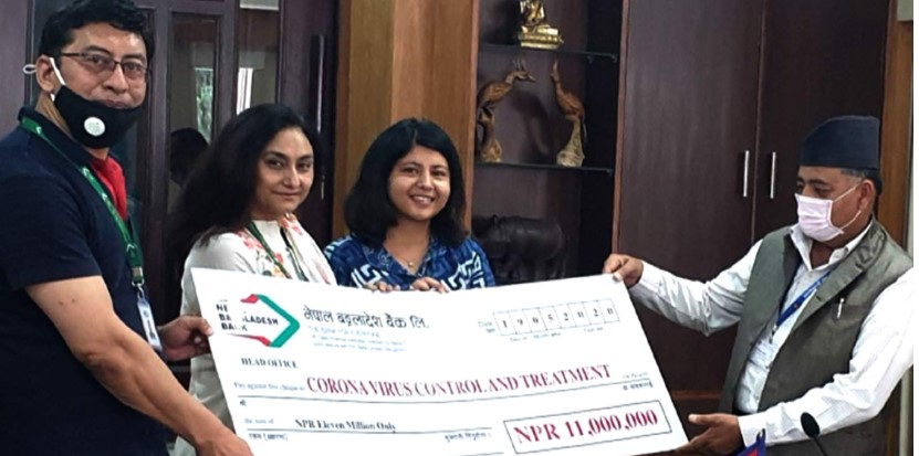 नेपाल बंगलादेश बैंकद्धारा कोरोना कोषमा आर्थिक सहयोग