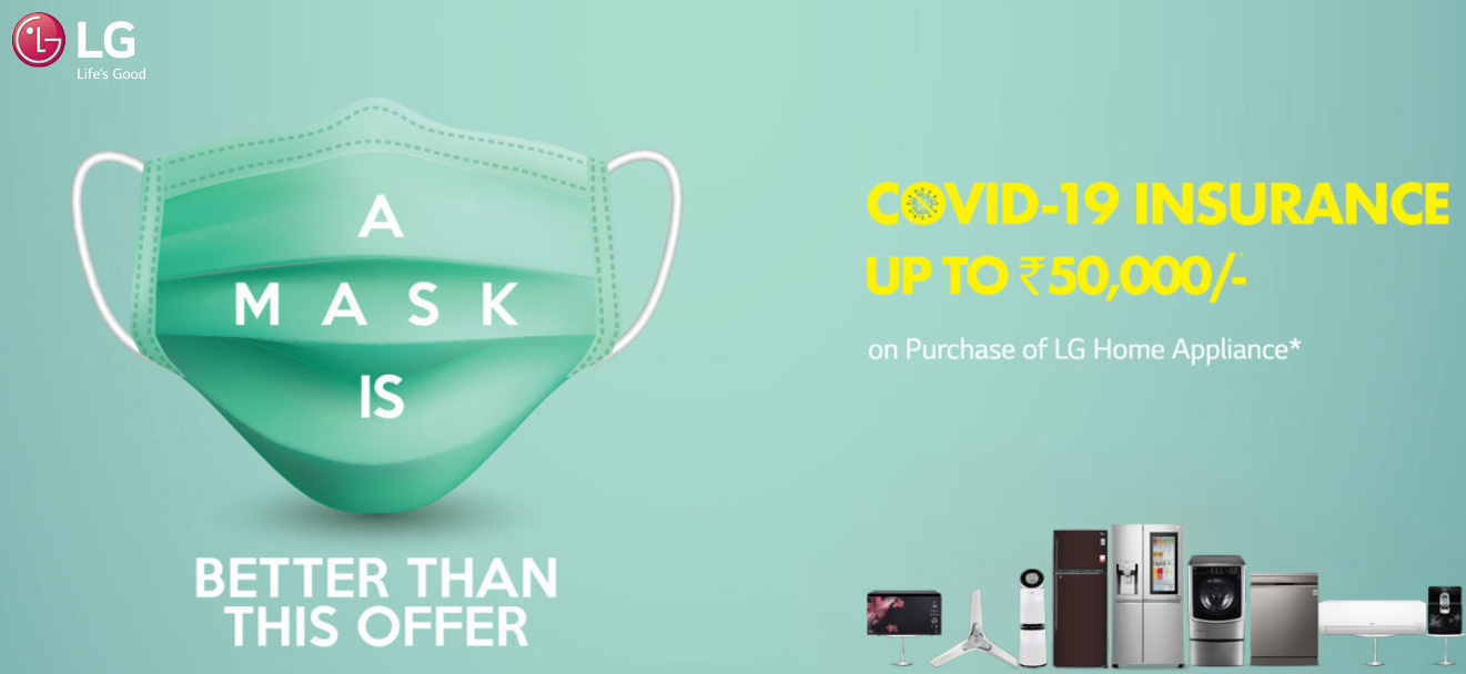 भारतमा एलजीका घरेलु उपकरणको खरिदमा कोरोना बीमा