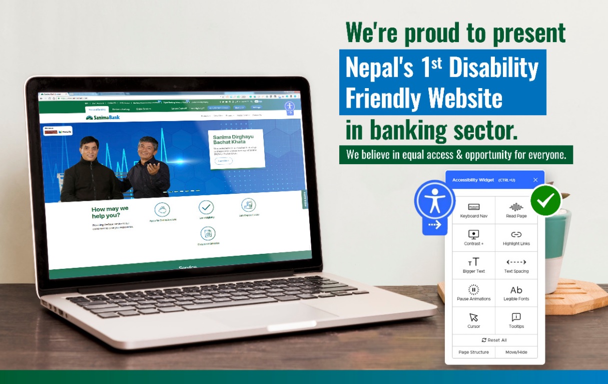 सानिमा बैंकद्धारा अपाङ्गमैत्री वेभसाइटको शुरुवात