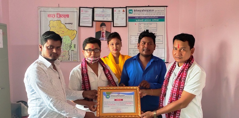 मेरो माइक्रोफाइनान्सको कोल्हबी शाखालाई घरधनीले दिए घरभाडा छुट