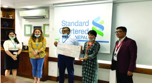 स्ट्यान्डर्ड चार्टर्ड बैंकद्धारा एक्शन एड इन्टरनेशनललाई आर्थिक सहयोग