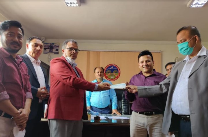 नेको इन्स्योरेन्सद्धारा कृषि विकास बैंकलाई पेश्की स्वरुप अग्रिम दाबी भुक्तानी हस्तान्तरण