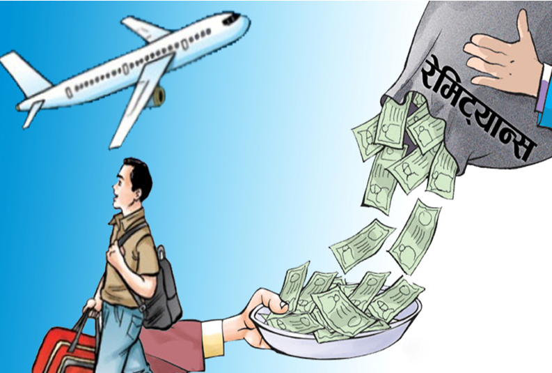 ११ महिनामा भित्रियो ७ खर्ब ७४ अर्ब ८७ करोड रुपैयाँ रेमिट्यान्स
