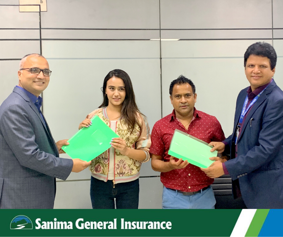 सानिमा जनरल इन्स्योरेन्सको ब्राण्ड एम्बेस्डरमा जितु नेपाल र स्वस्तिमा खड्का नियुक्त